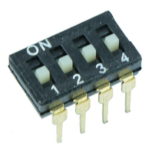 5 x 4-Way Low Profile DIL Switch