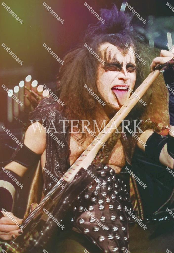 GL75 BN800 Gene Simmons Kiss Licking 8x10 11x14 16x20 Colorized Photo