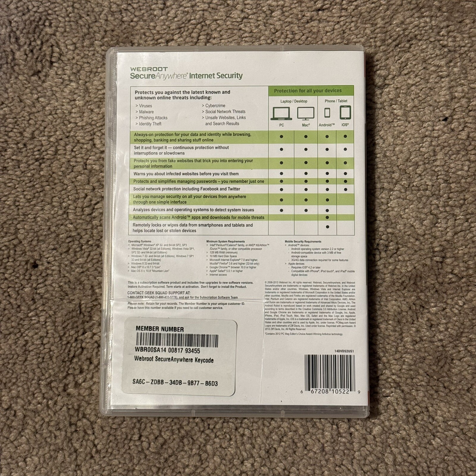 Webroot Internet Security CD