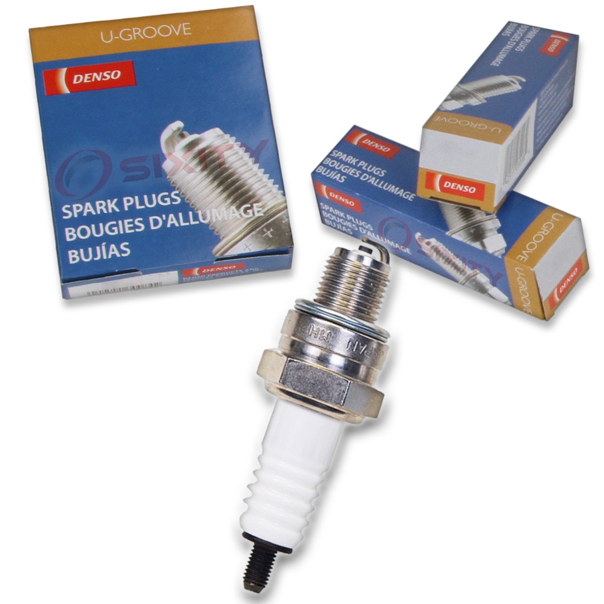 1 pc Denso Standard U-Groove Spark Plug for Yamaha YFM100 Champ 1987-1991 xo