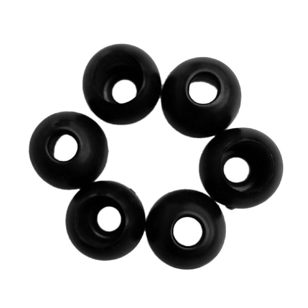 6 Pieces Elastic Shock Cord Rope Toggle Round Ball End Lock