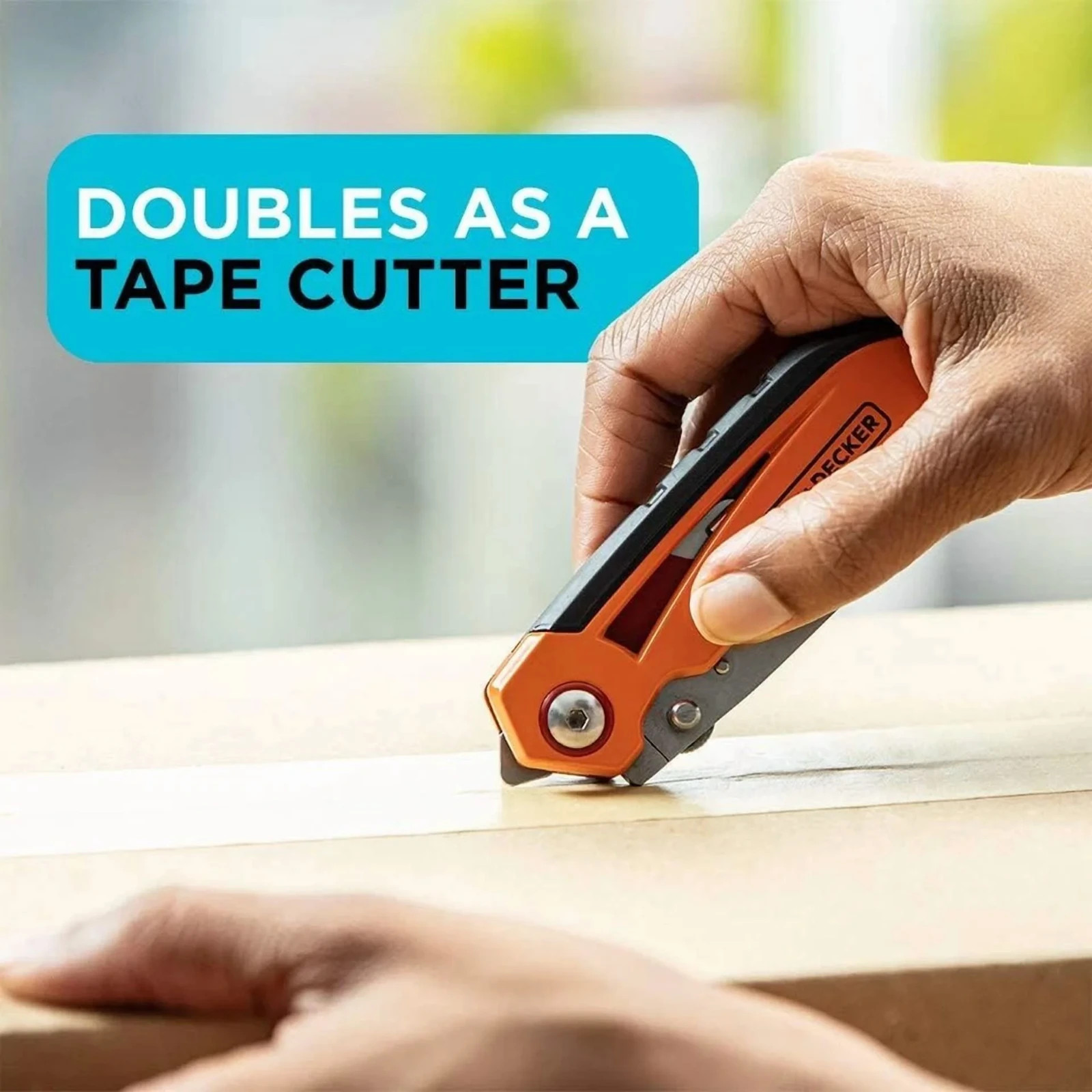 Folding Box Cutter (2-pack) Utility Pocket Knife with Blade Storage BDHT10002RP