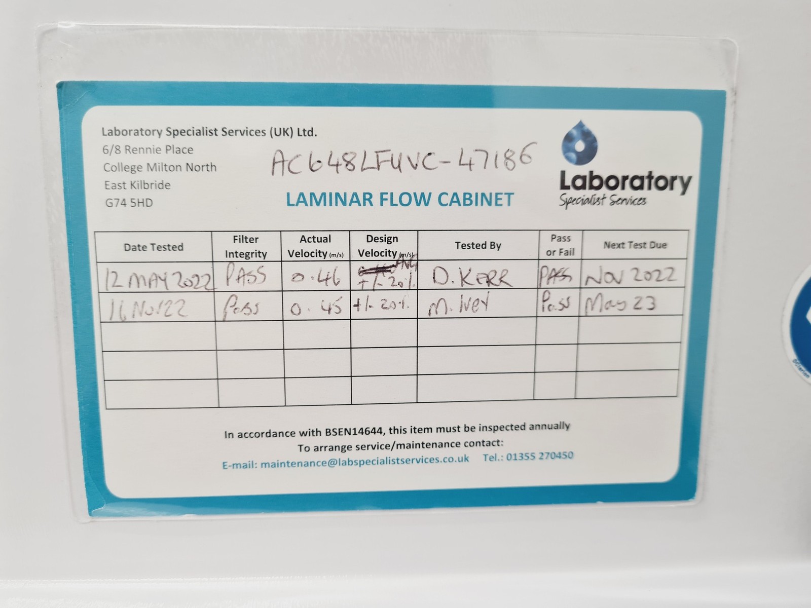 AirClean 600 AC648LFUVC-220 PCR Workstation Lab