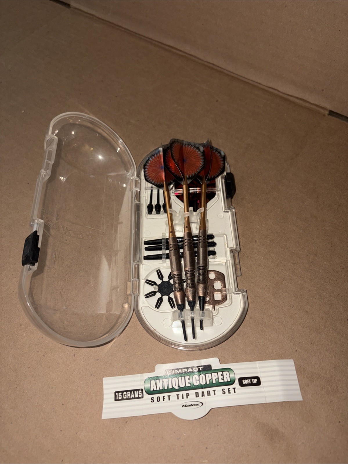 Halex Impact Antique Copper Soft Tip Dart Set w/Case - 15 Grams