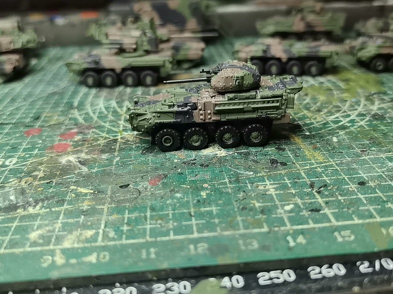 Handmade 3DPrinted 1/144American M1296 Dragoon infantry vehicle Finished Product