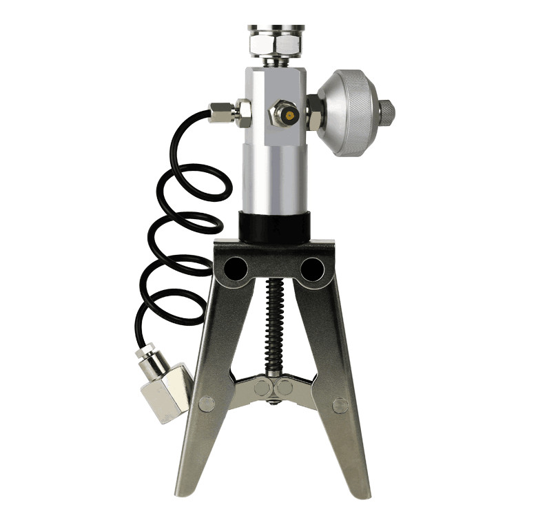 Pneumatic hand pump pressure calibrator