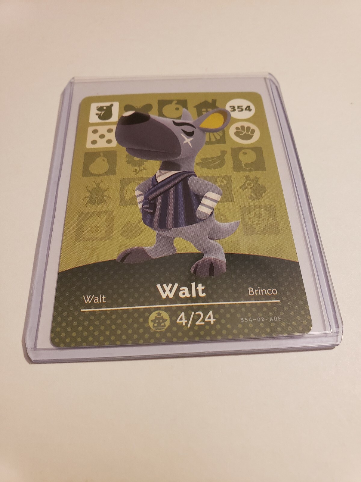 !SUPER SALE! Walt # 354 Animal Crossing Amiibo Card AUTHENTIC Series 4 NEW!