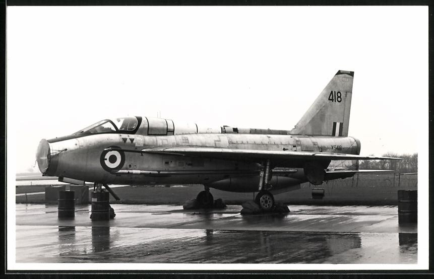 Photograph Jet English Electric LIGHTNING XS418, Fighter Aircraft / Combat Jet