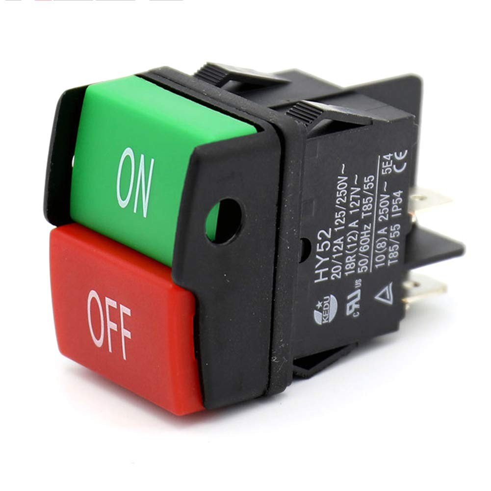 HY52 Equipment Push Button On/Off Start Stop Switch for Mechanical Device...