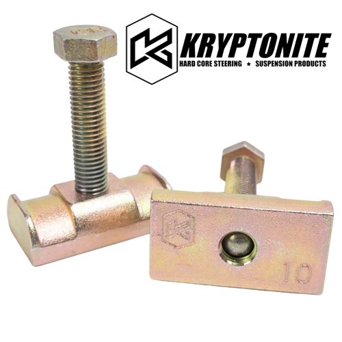 Kryptonite Torsion Bar Adjuster Bolt & Block Nut Kit 01-10 Chevy GMC 2500 3500HD