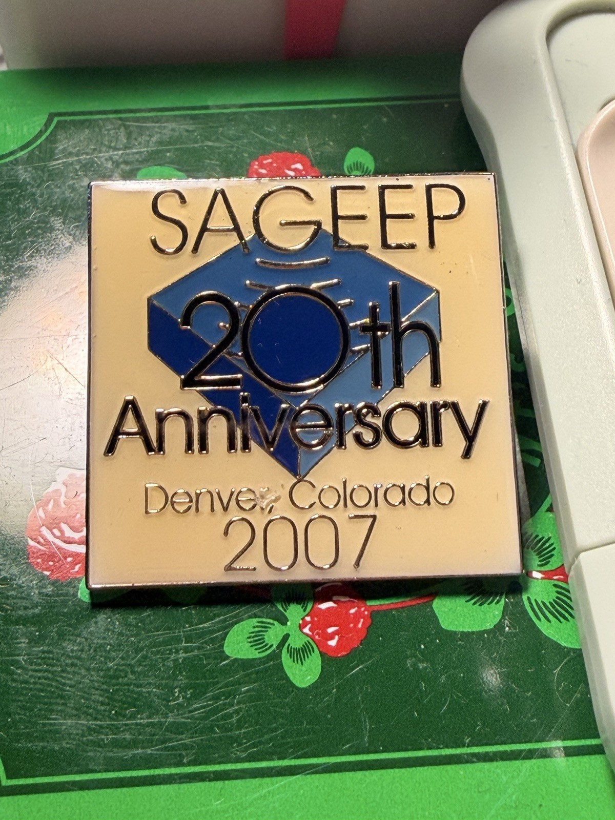 SAGEEP 20th Anniversary Pin Denver Colorado 2007