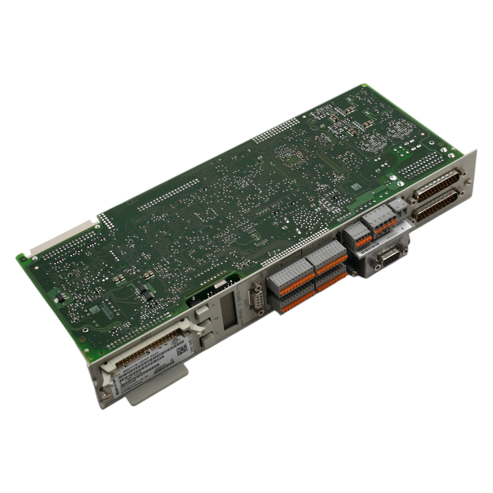 Siemens 6SN1118-1NH01-0AA1 Control Slot V:G + 6SN1114-0NB00-0AA1 V:A -used-