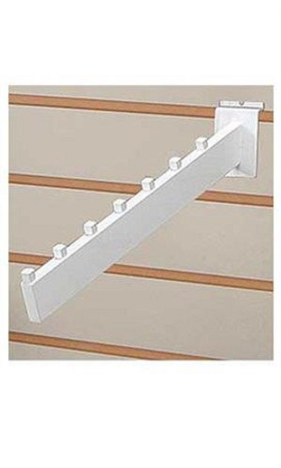 Only Hangers White 7-Cube Waterfall Slatwall Faceout 1 Pc