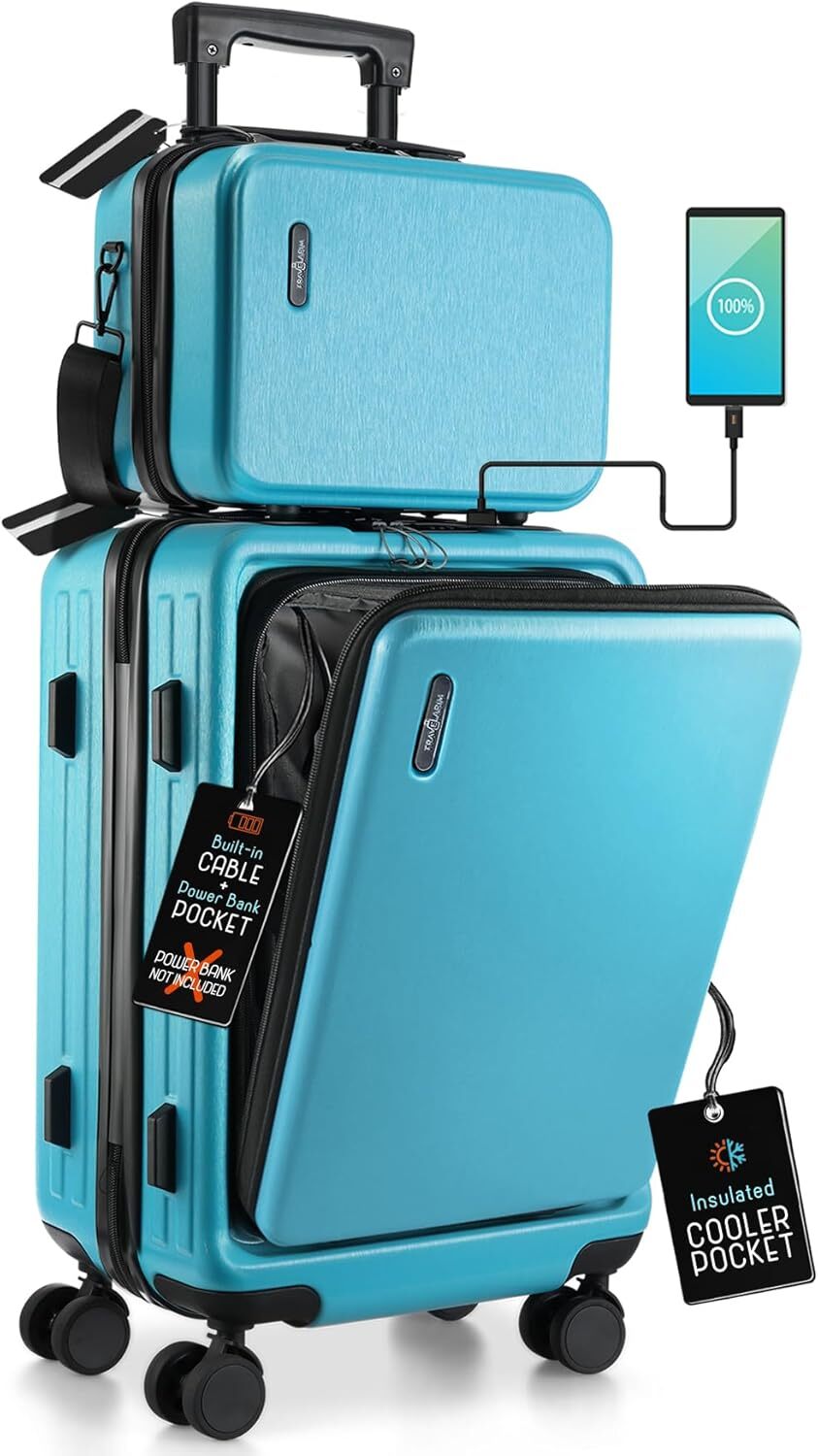 22 Inch Carry On Luggage 22x14x9 Airline Approved, Carry On Suitcase with Wheels