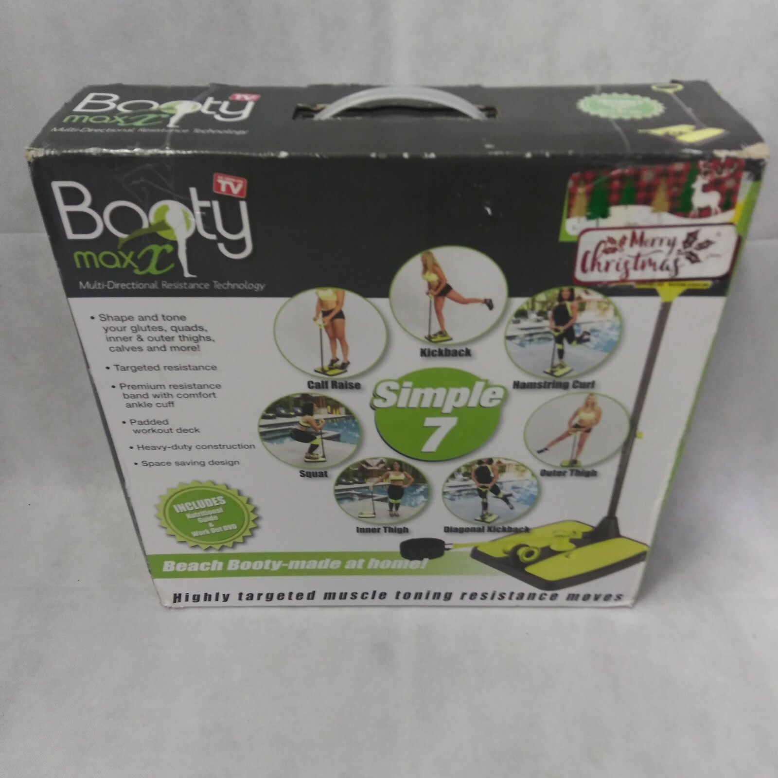 Booty Max  Home Workout Resistance Band Training Multi Directional New in Box