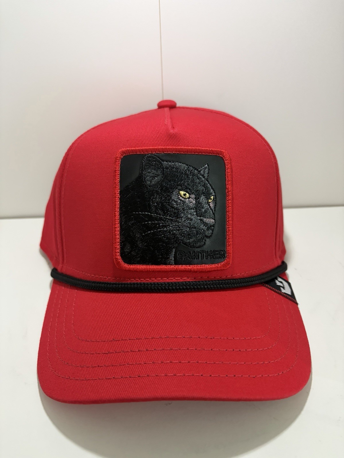 Brand New Goorin Bros. Black Panther Trucker hat. Red
