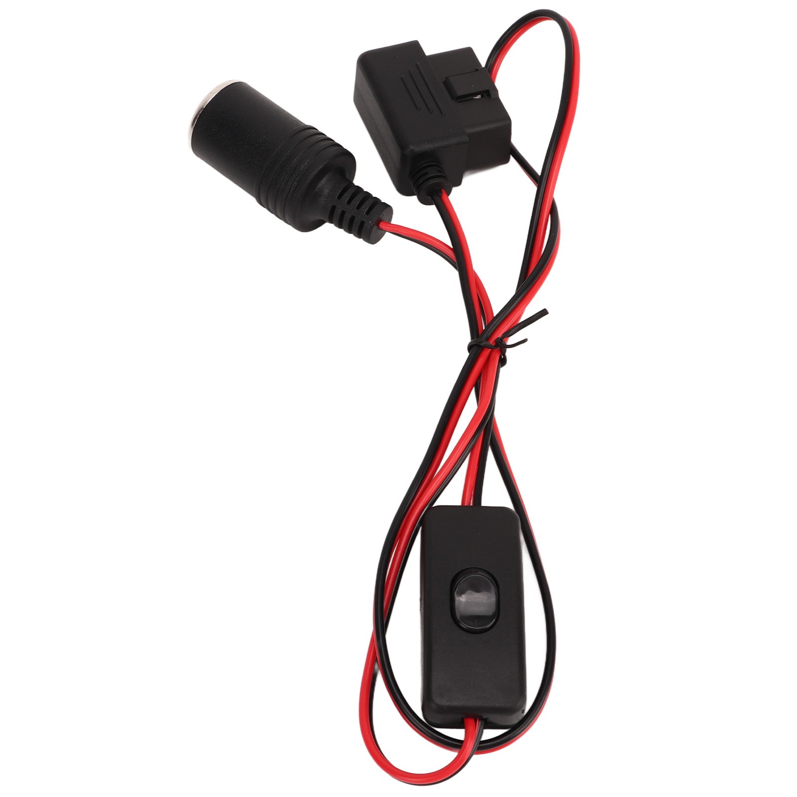 OBD2 Cigarette Lighter Socket 16Pin Waterproof Overcurrent Protection Female