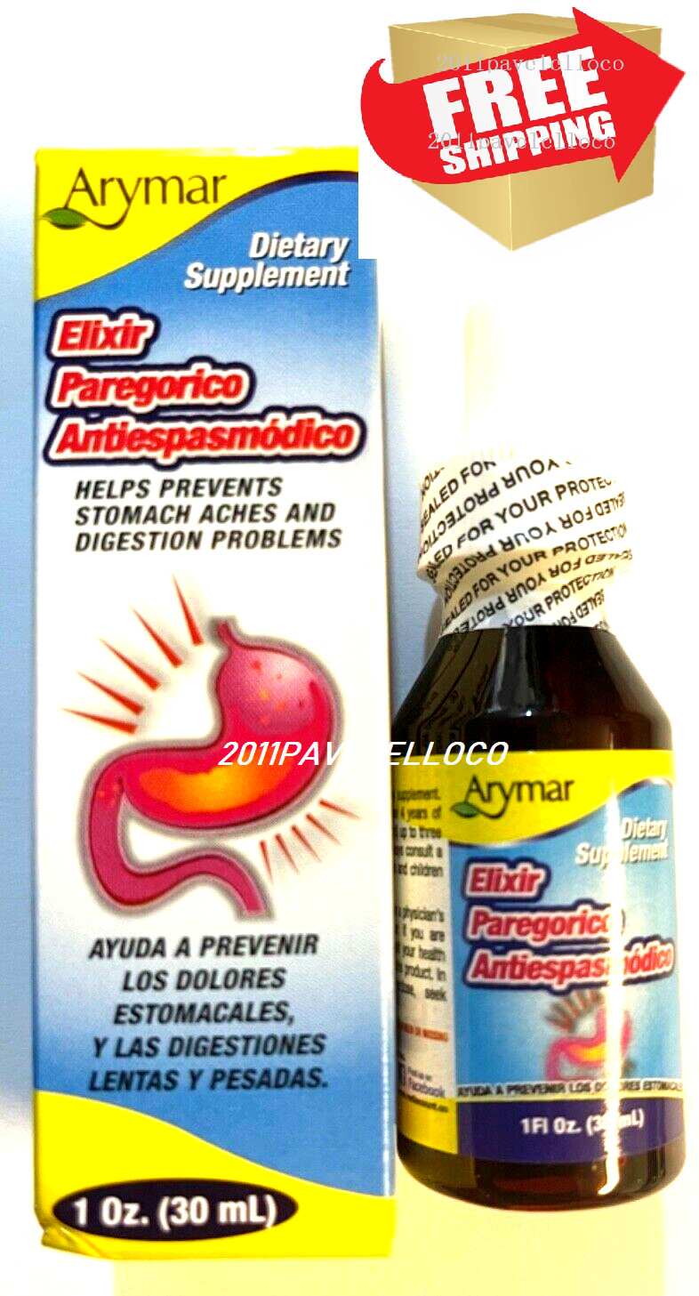Elixir Paregorico Antiespasmodico for Stomach Aches and digestion problems