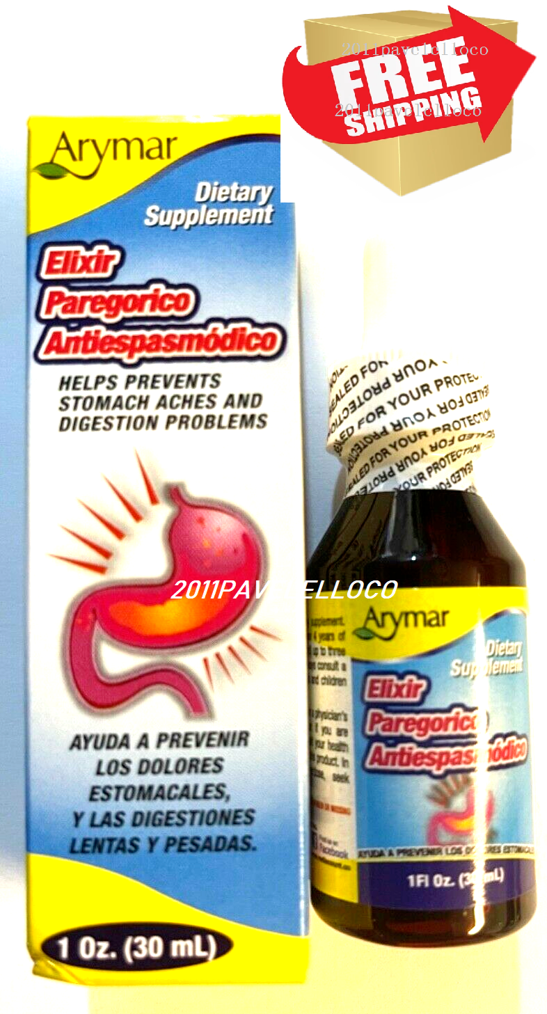 Elixir Paregorico Antiespasmodico for Stomach Aches and digestion problems