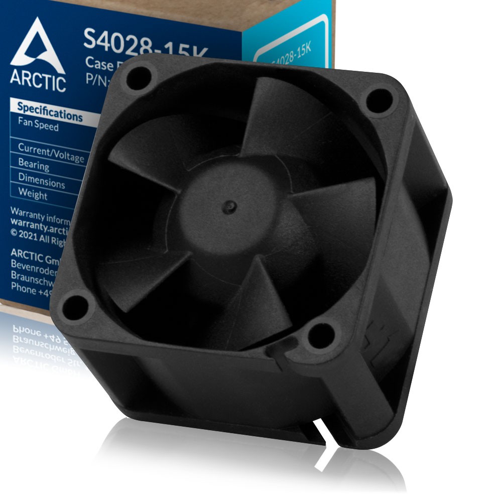 ARCTIC S4028-15K 40x40x28 mm PC Server Fan 1400-15000 RPM PWM  Cooler B-Stock