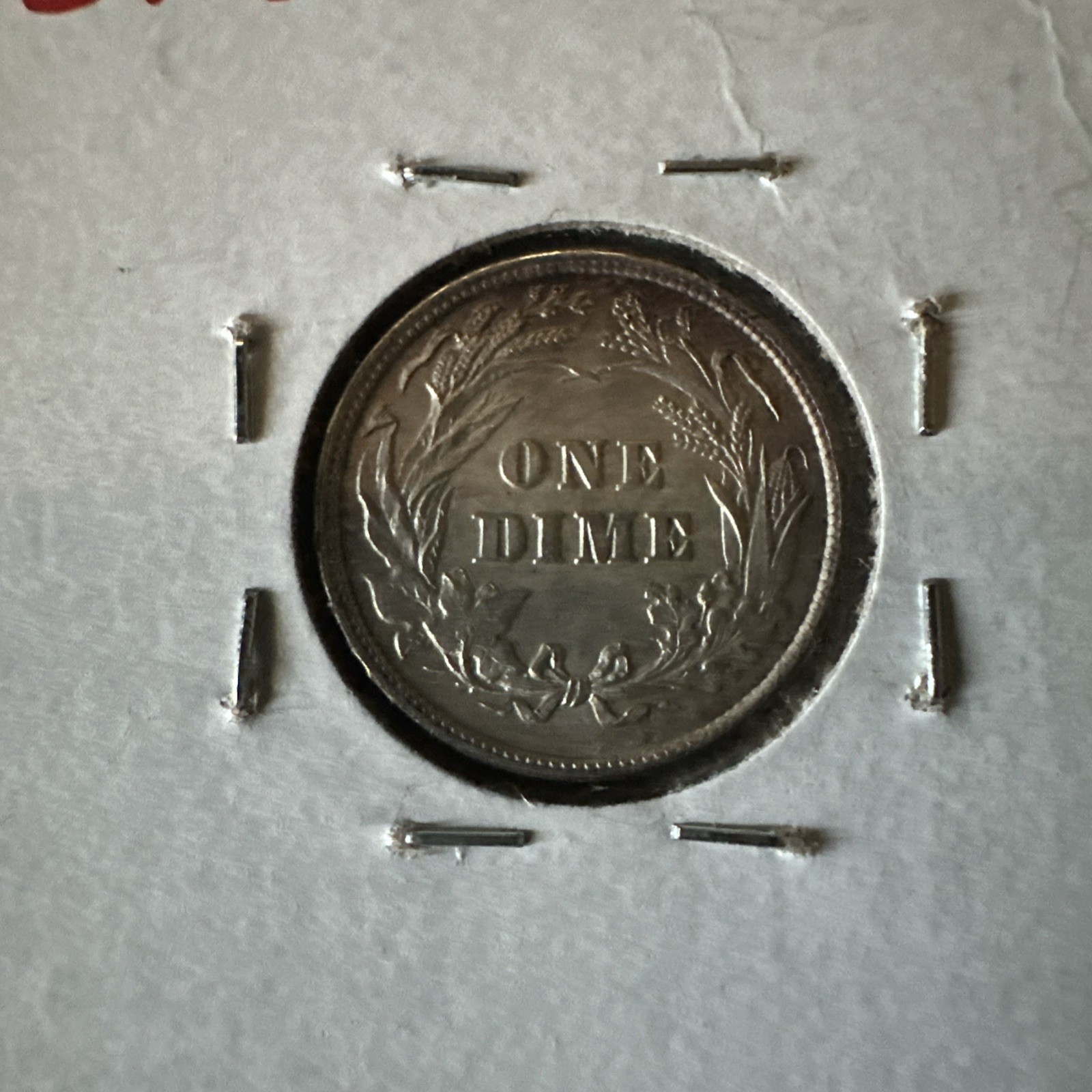 1897 One Dime Silver Toner Coin uncirculated