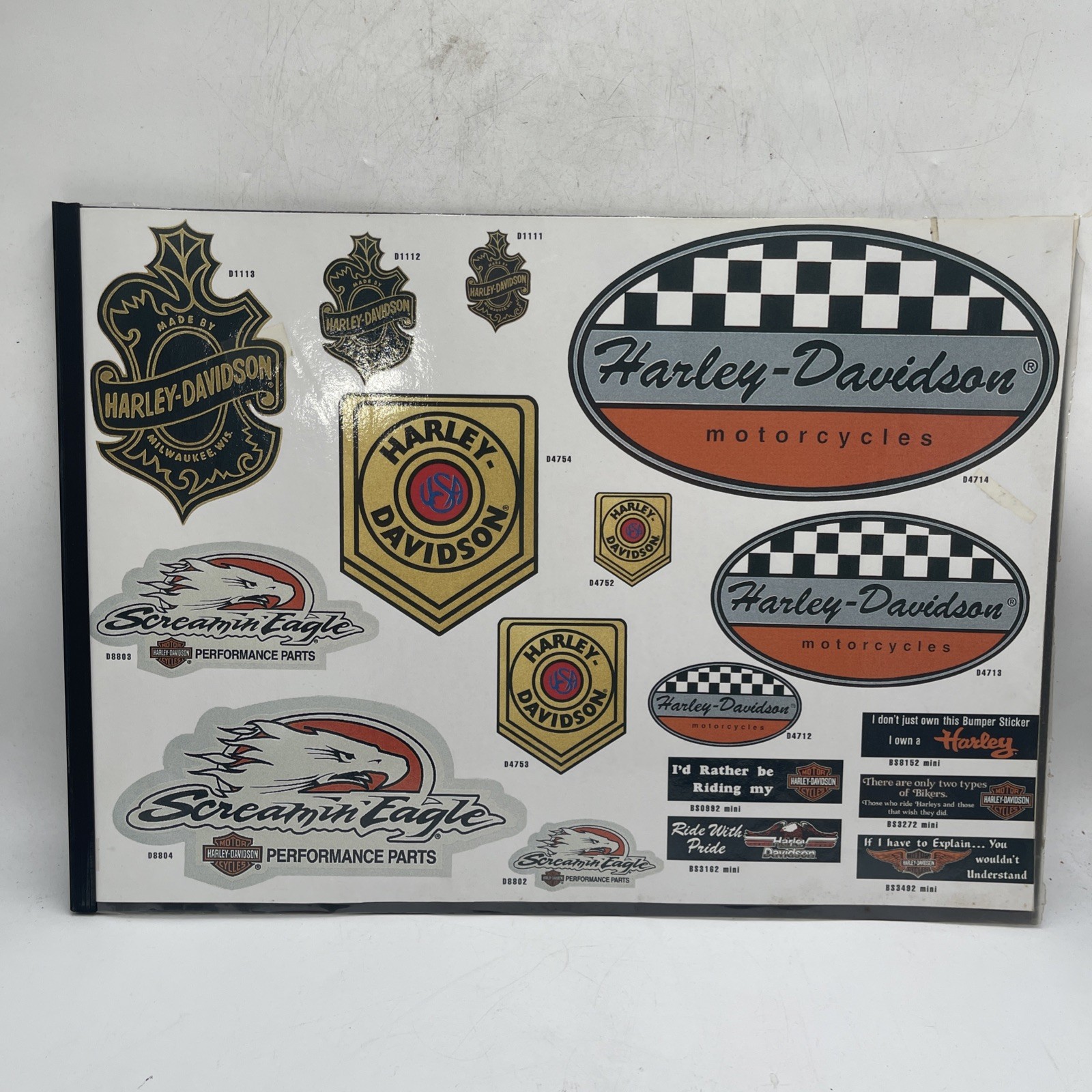 Harley Davidson Vintage Dealership Patch Board Laminated Display 22”x16”