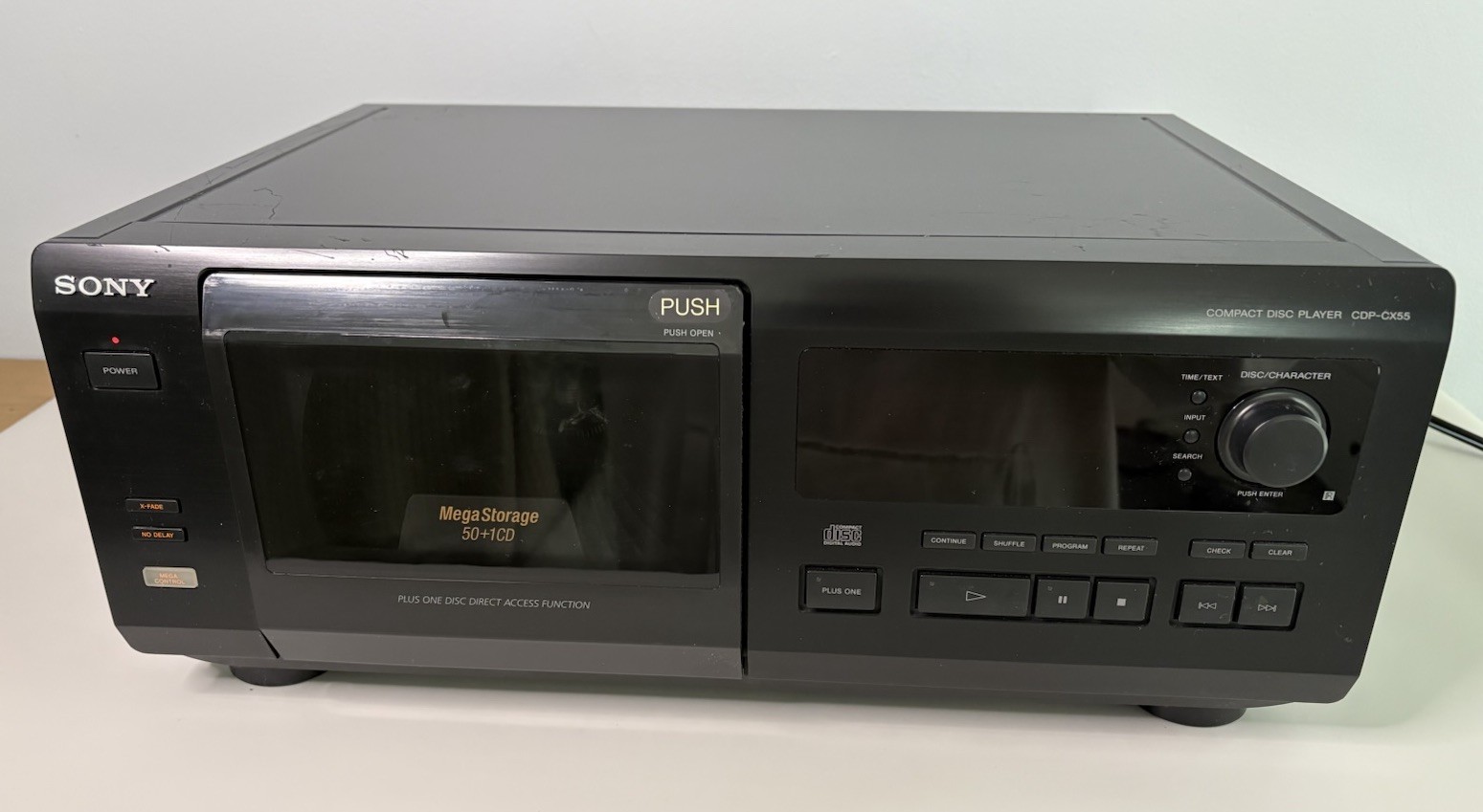 Sony CDP-CX55 50+1 Compact Disc CD Player Changer Mega Storage NO REMOTE TESTED