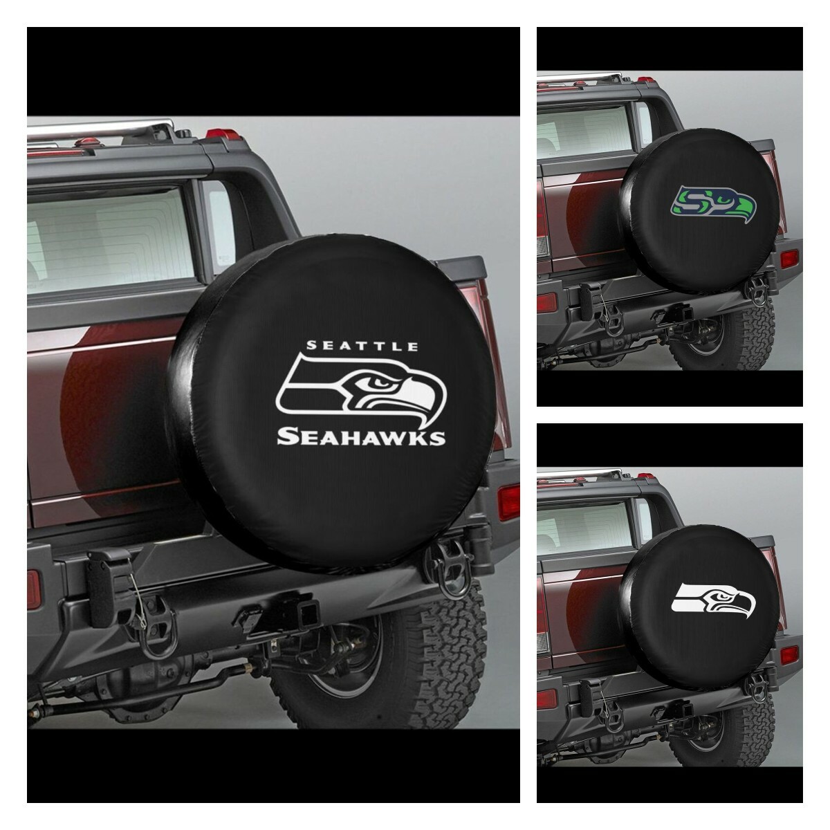 Seattle Seahawks Auto Car Tire Cover Spare Tire Cover Car Accessories Universal