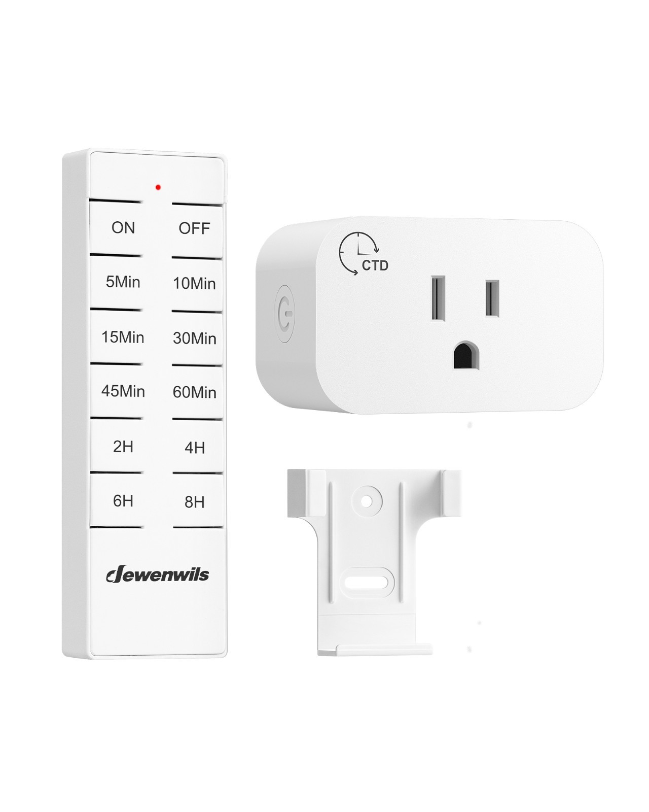 Wireless Remote Control Outlet with Timer Indoor Remote Timer Outlet 15A/1875W