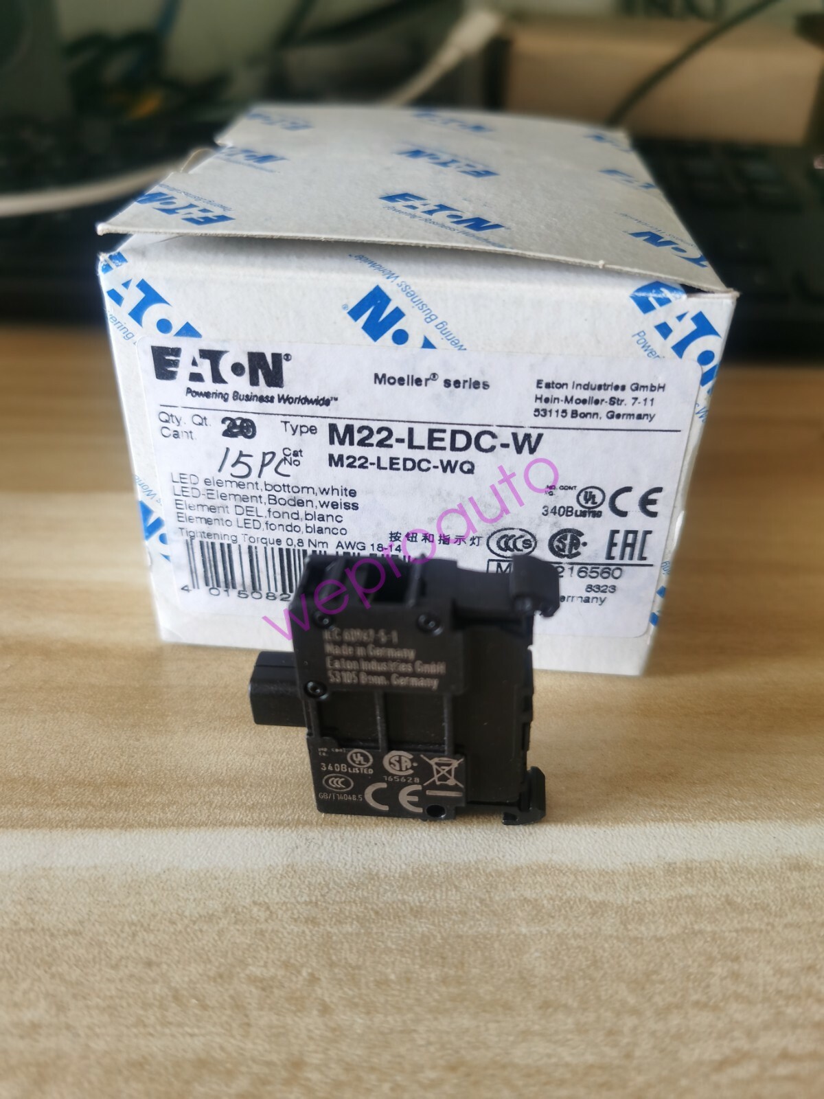 1PC New Eaton Moeller M22-LEDC-W M22-LEDC-WQ Lamp White Brand