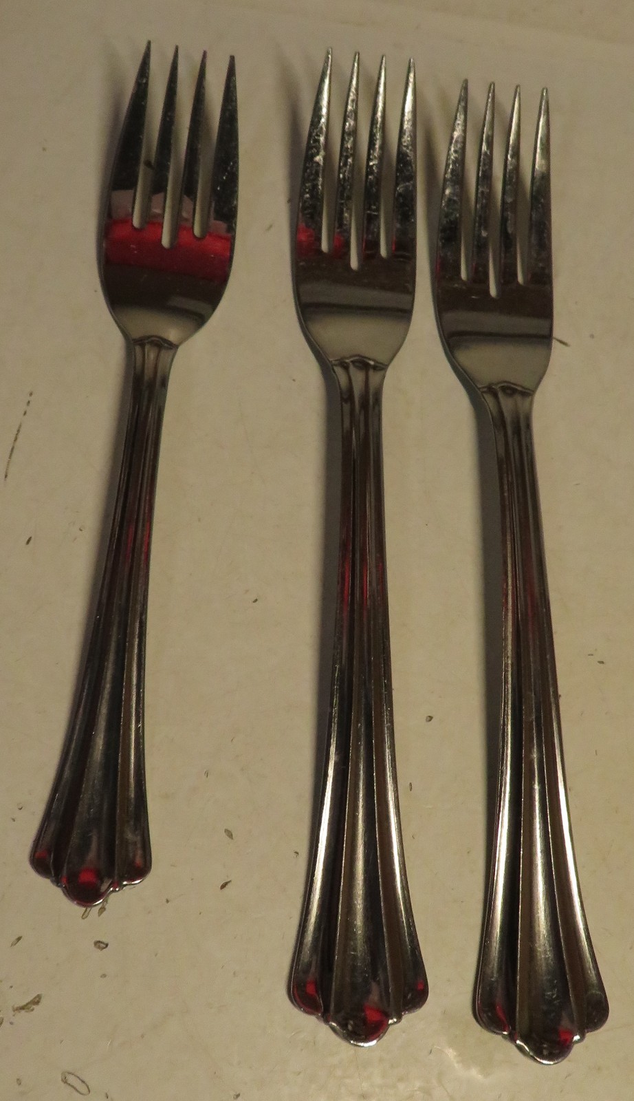 Oneida Madie Flatware Set Of 3 Pc Fork Lot Salad Dinner GUC USA Stainless Replac