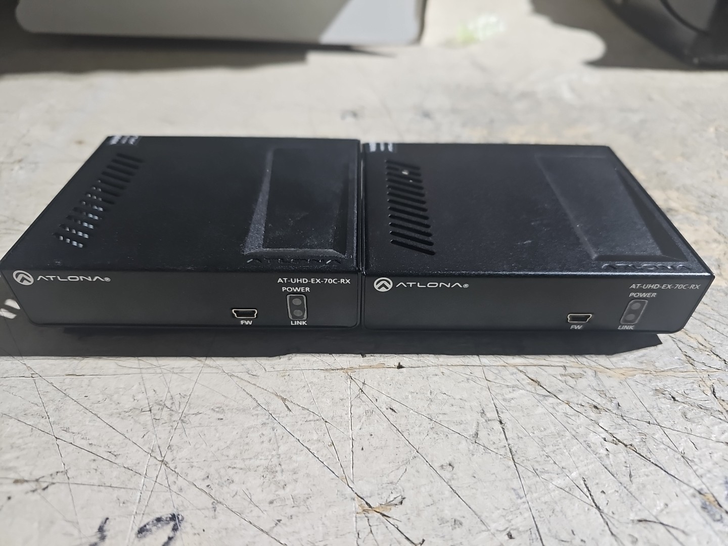 LOT OF 2 Atlona AT-UHD-EX-70C-RX Untested.  @93