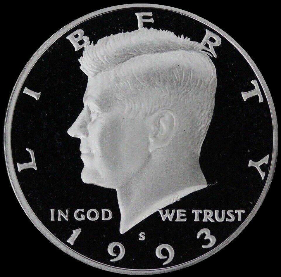 1993 S Kennedy Half Dollar Gem Deep Cameo Clad PROOF US Mint Coin