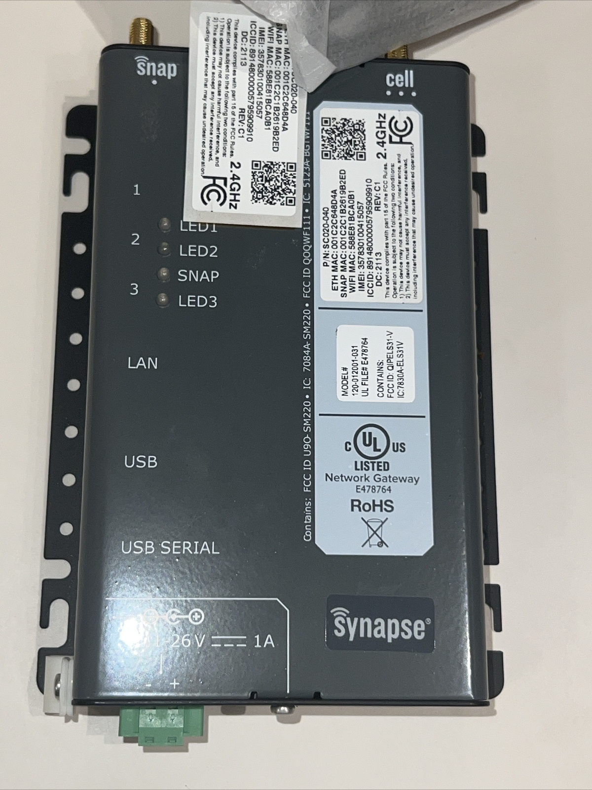 Synapse Wireless Inc SC020-040 Network Gateways