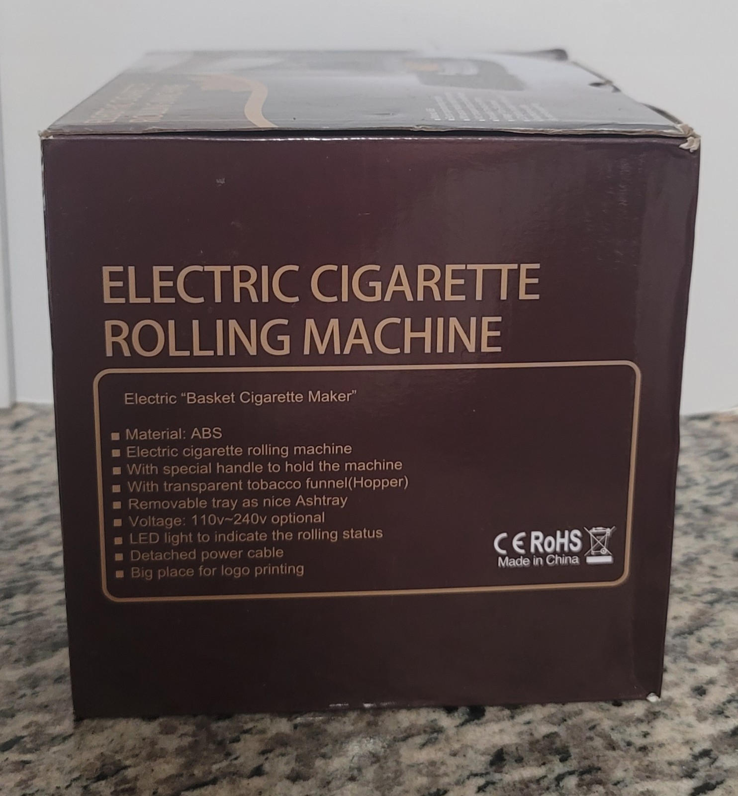 Electric Basket Cigarette Rolling Maker Machine Injector Rohs works great