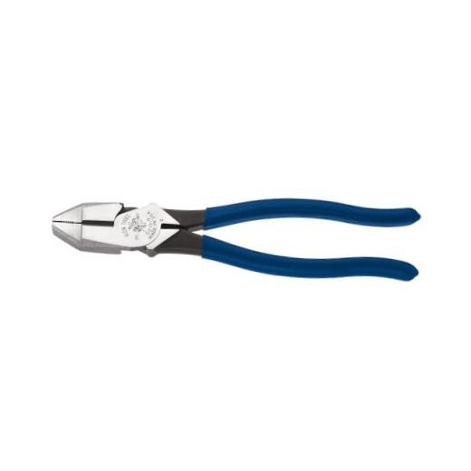 Klein Tools D213-9 Lineman's Square Nose Pliers, Made in USA, High Leverage