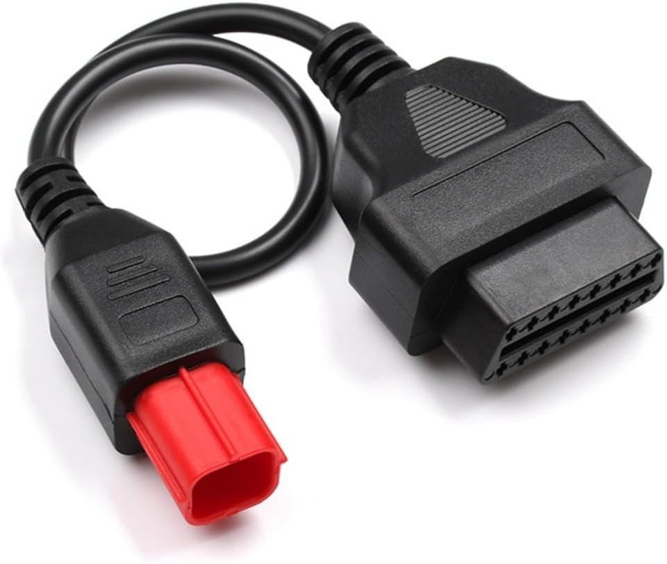 Euro5 Adapter 6 Pin Motorrad Bike Diagnose OBD Motorcycle 6pin to OBD2 Some...