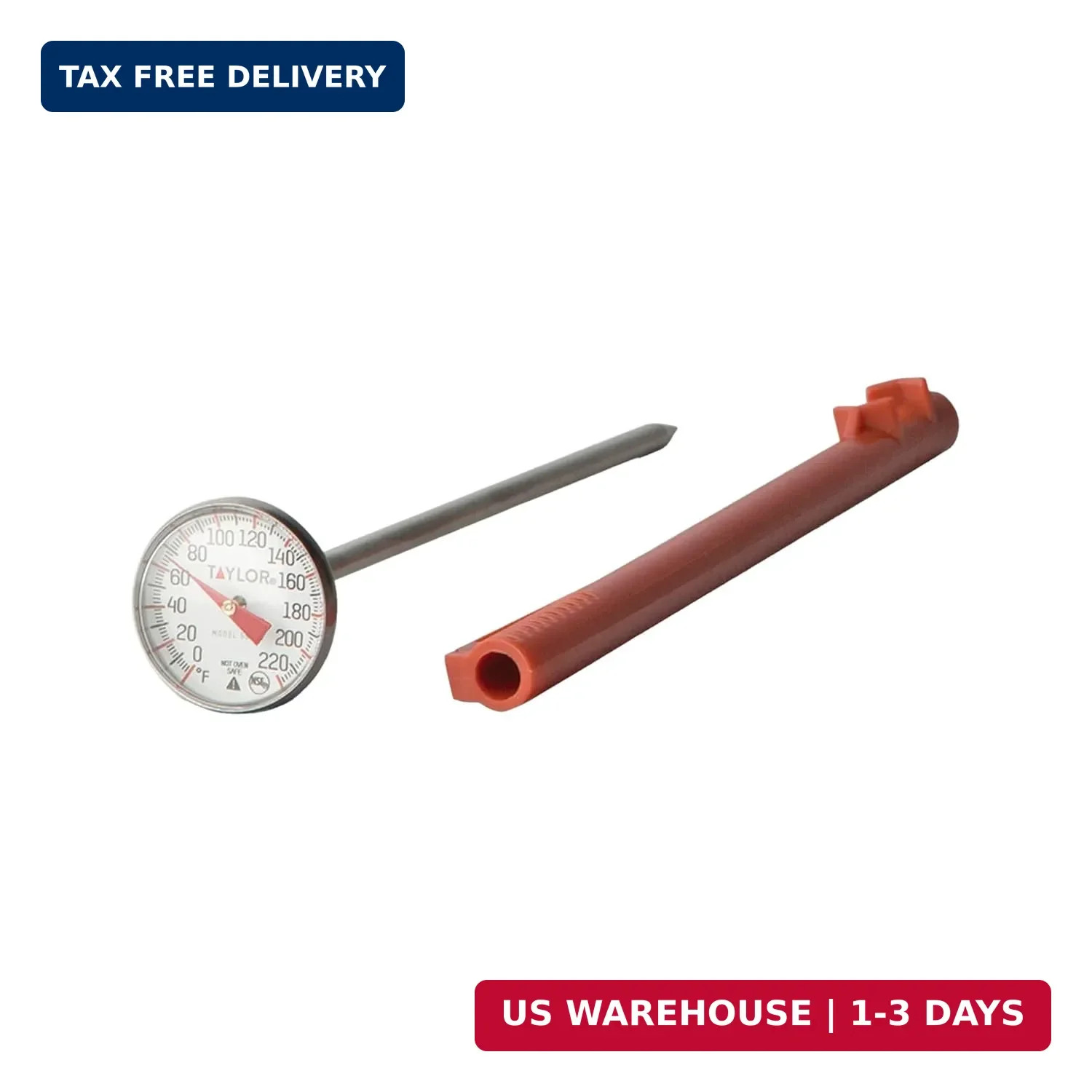 Taylor Instant Read Analog Meat Food Grill BBQ Cooking Kitchen Thermometer with