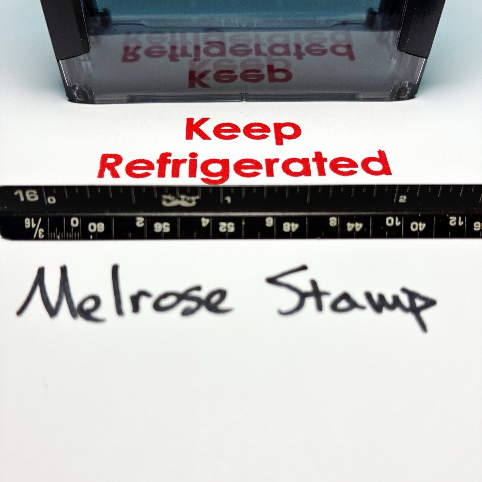 Keep Refrigerated Rubber Stamp Red Ink Self Inking Ideal 4913