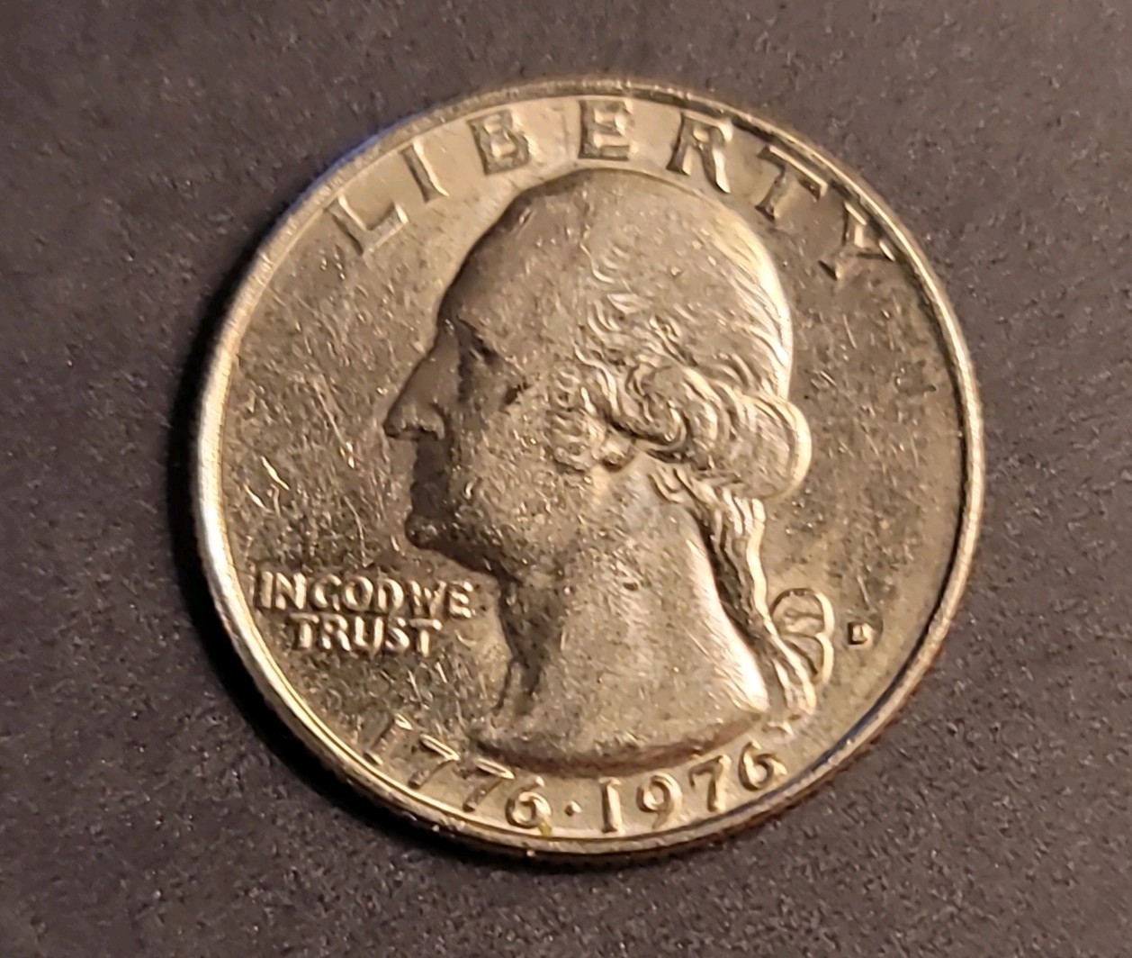 1976D DDO Doubled Die Obverse  Bi-Centennial Washington Quarter 🪙