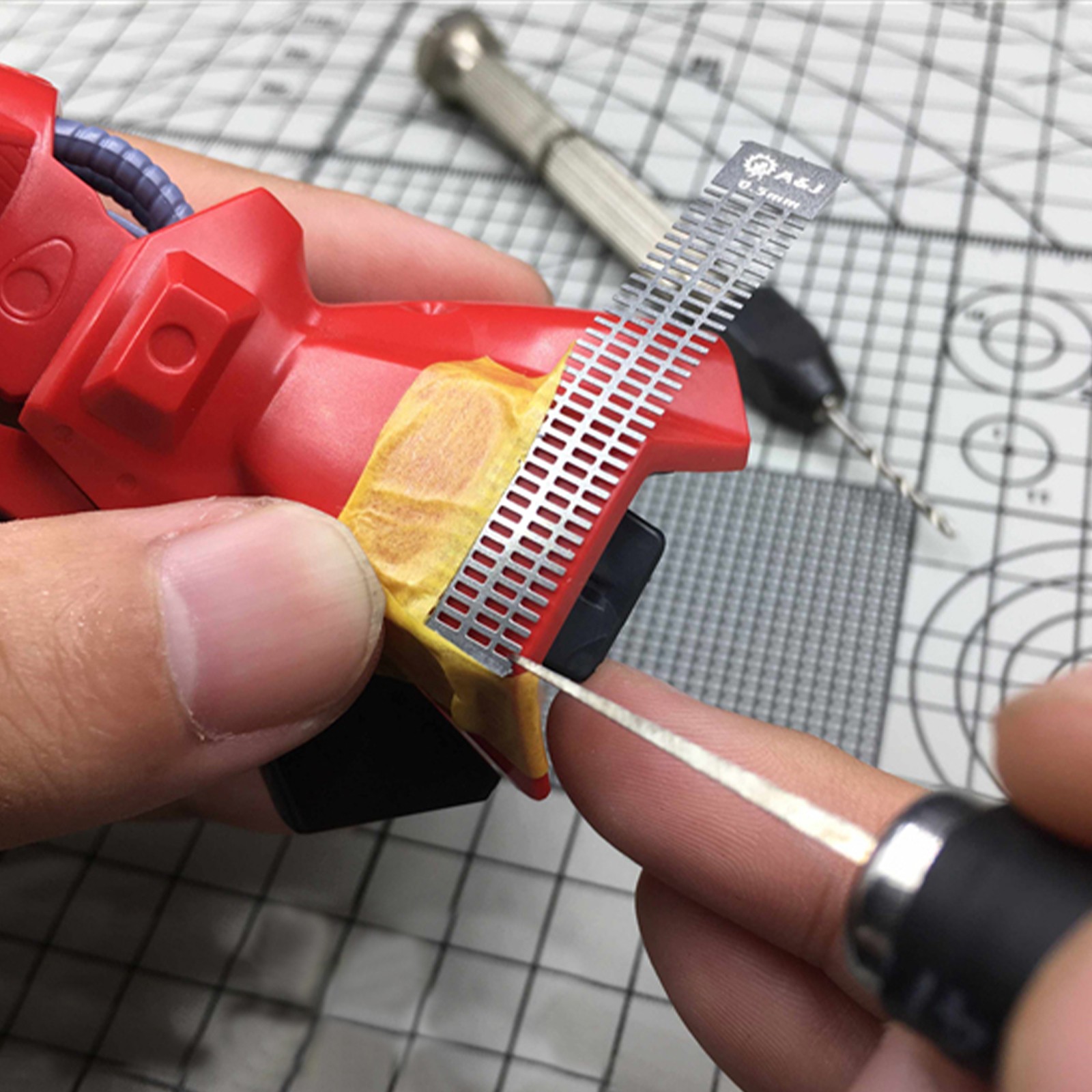 13 in 1 Model Stencil Templates Scribing Line Drilling for 1/144 1/100 Gundam