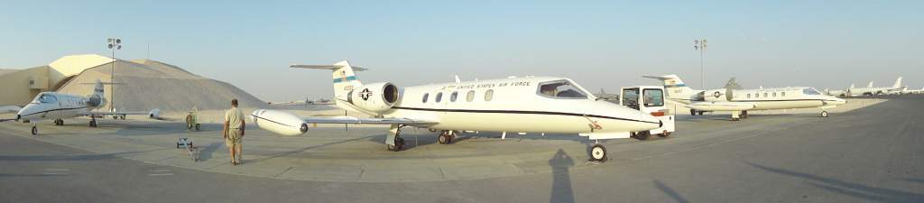Learjet Patch with hook and loop closure on back C-21 USAF Business Jet