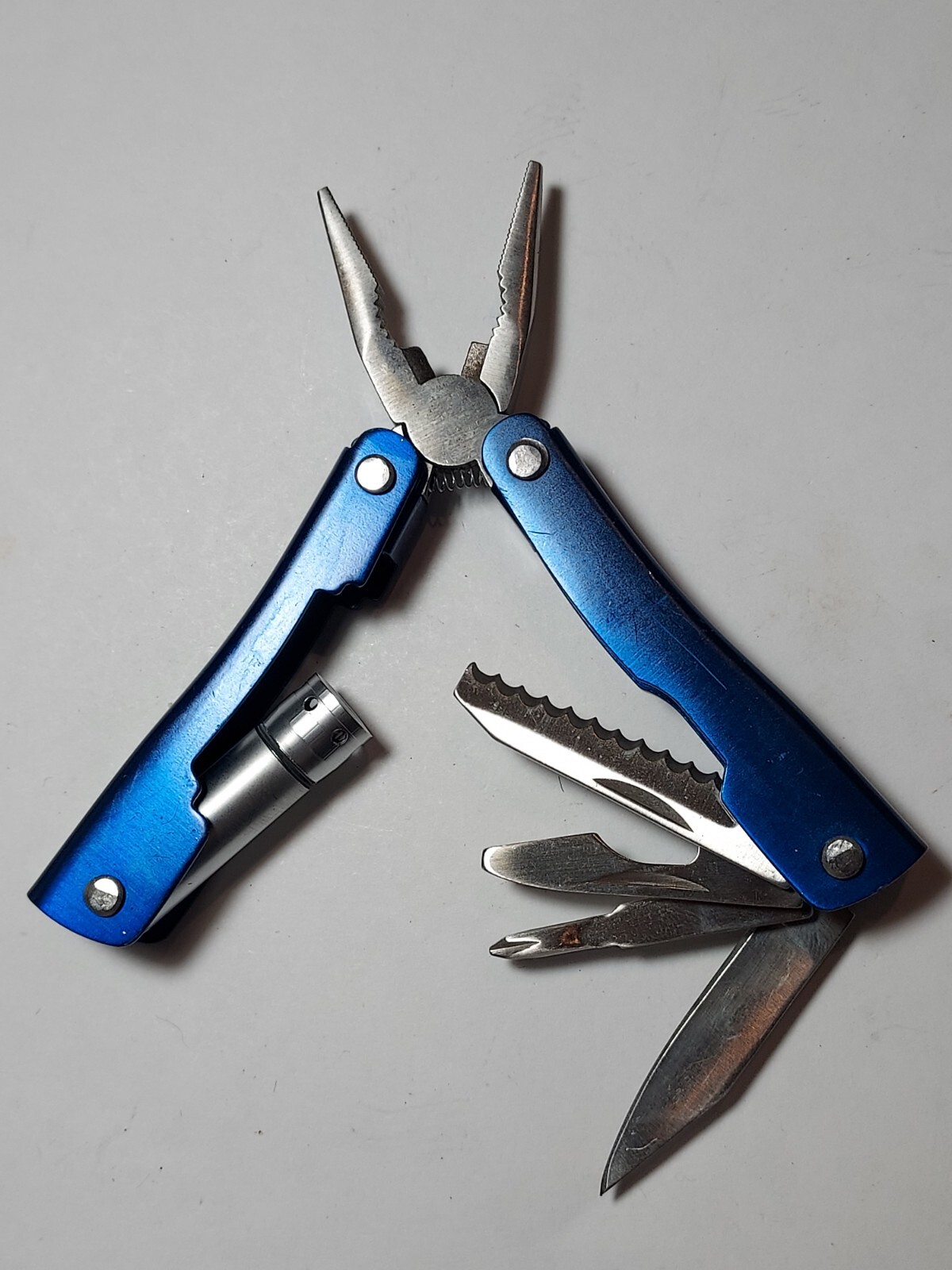 Blue Metal Handles Multi Tool printed Boeing