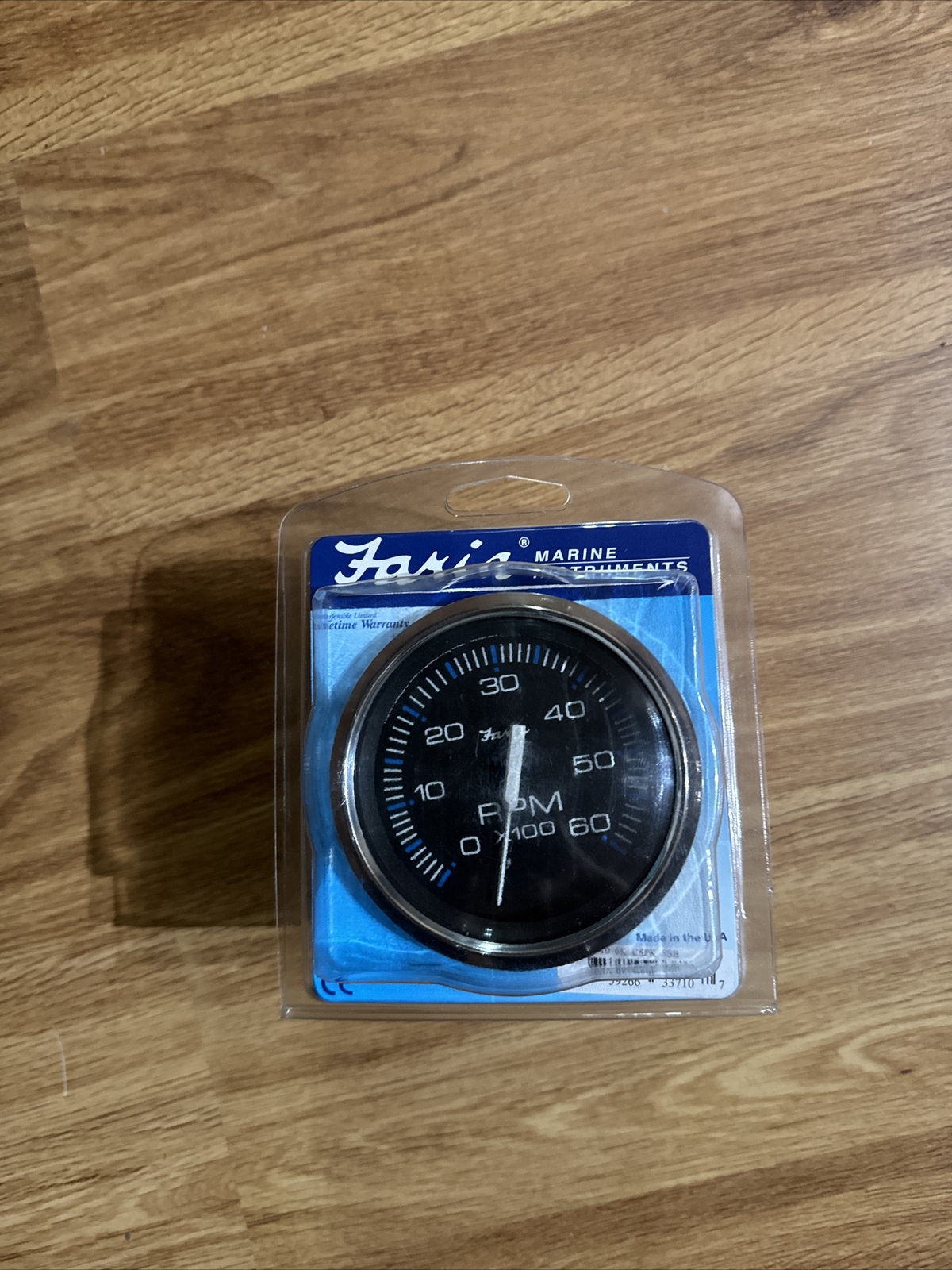 Faria 33710 Chesapeake Black 6000 rpm Tachometer