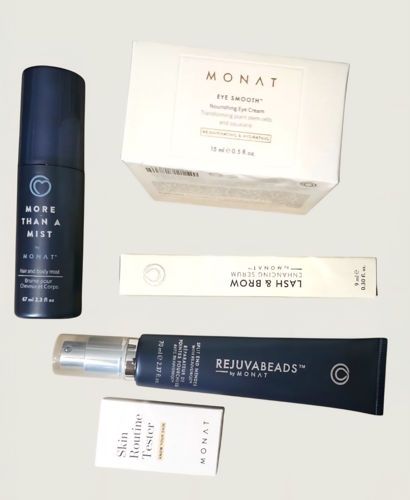 Lof Of 5 MONAT Hair & Skin Care Rejuvabeads, Eye Smooth, Lash & Brow – NEW