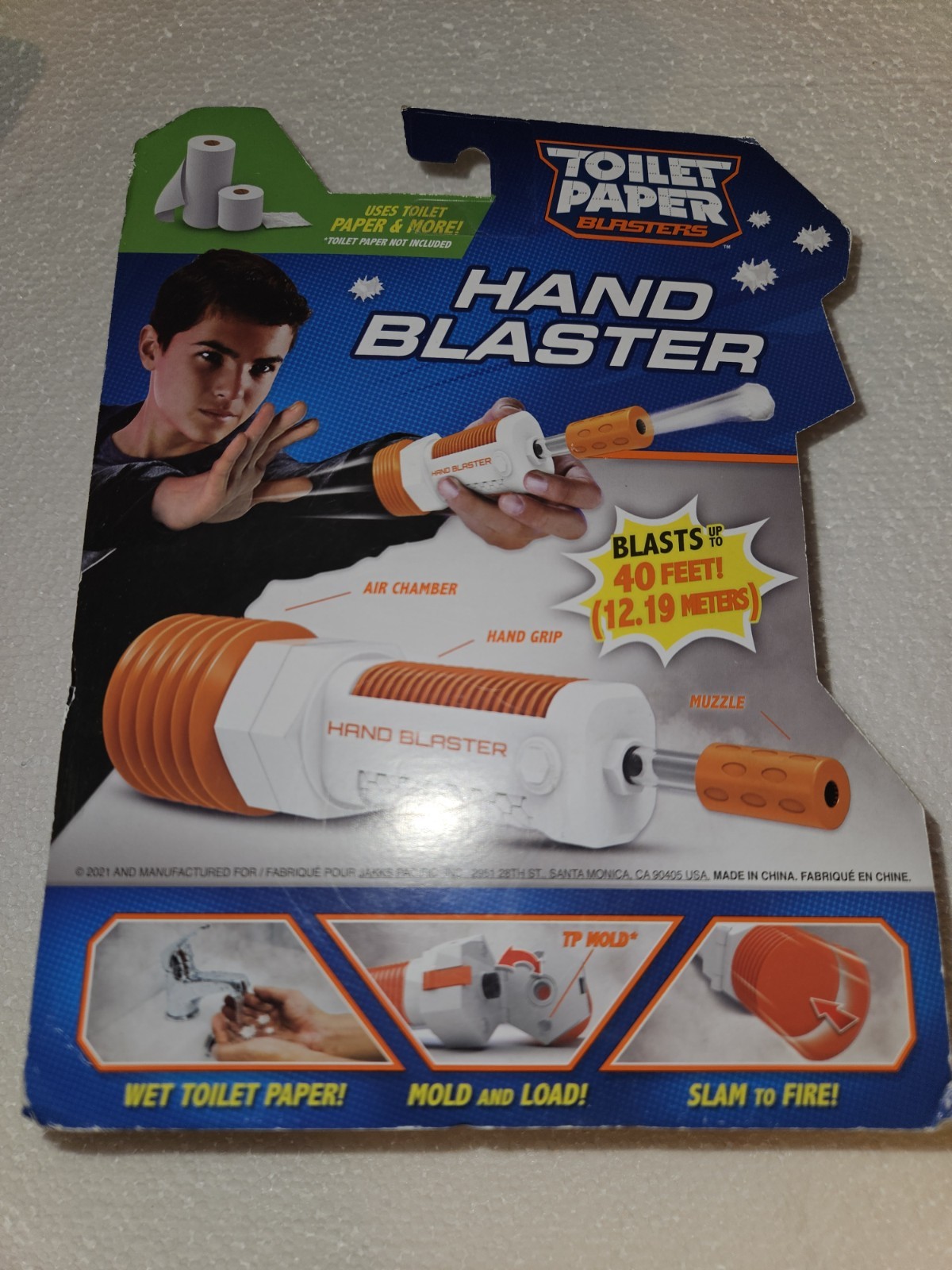 Toilet Paper blasters hand blaster Jakks Pacific New in Package Toy Launcher