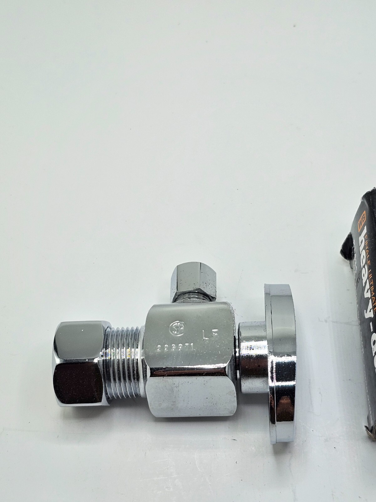 Wolverine Brass 5/8" OD Com x 1/4" Comp Finale Ultimate Brass Turn Angle Stop