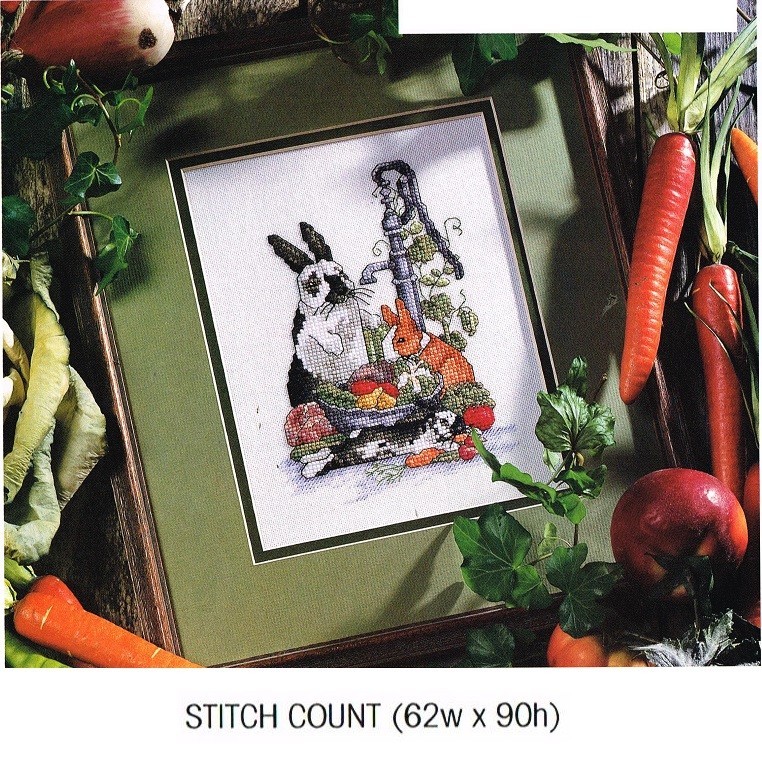 TRIO OF TASTERS BUNNIES  CROSS STITCH PATTERN ONLY  -   KN  SUV