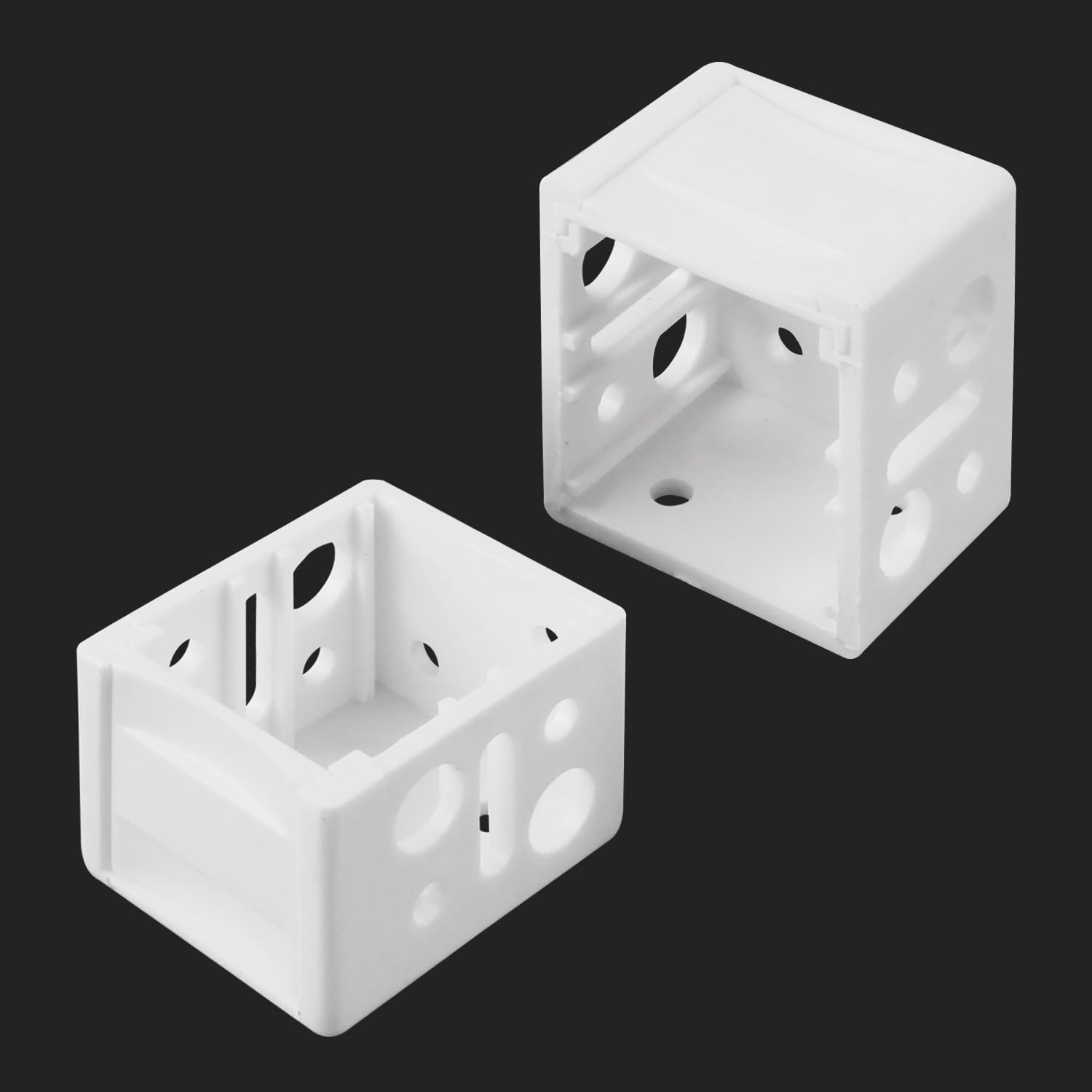 12 Pcs 1 Inch Blind Brackets Mini Blinds Box Mounting White