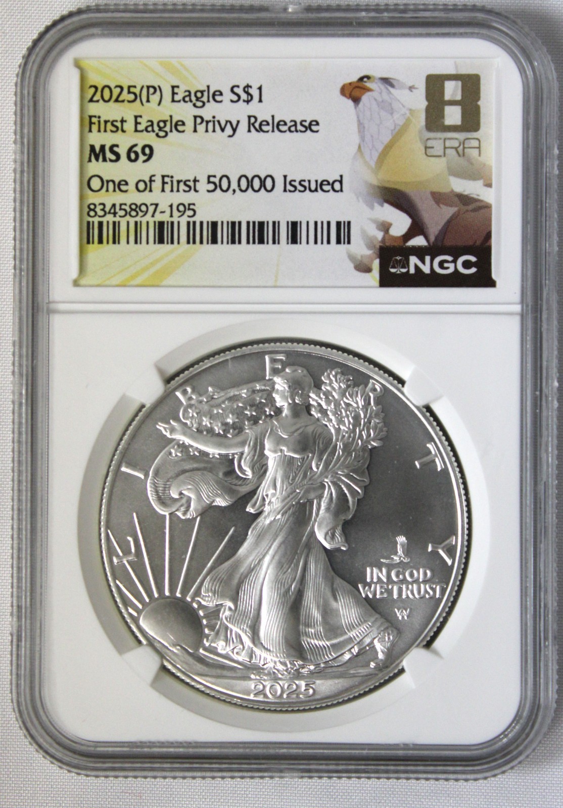 2025(P) Silver Eagle First Privy Release NGC MS69 !!